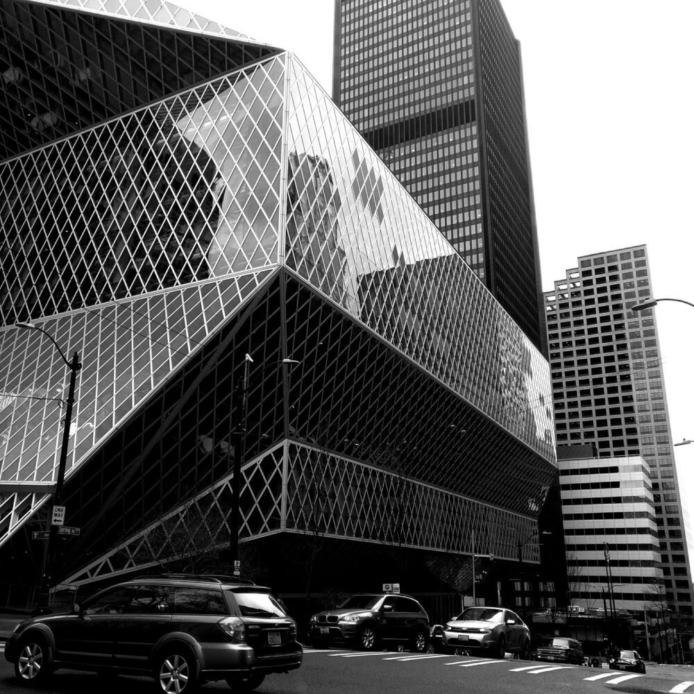 Seattle Downtown - Black & White street series (3)