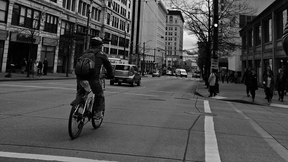 Seattle Downtown - Black & White street series (4)