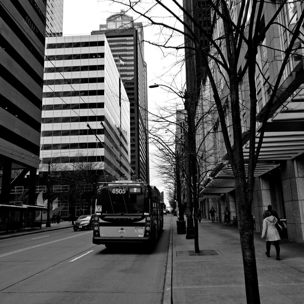 Seattle Downtown - Black & White street series (6)