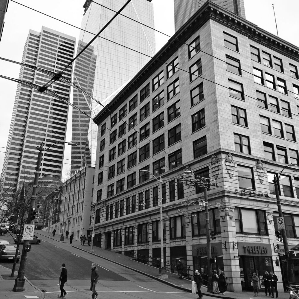 Seattle Downtown - Black & White street series (11)