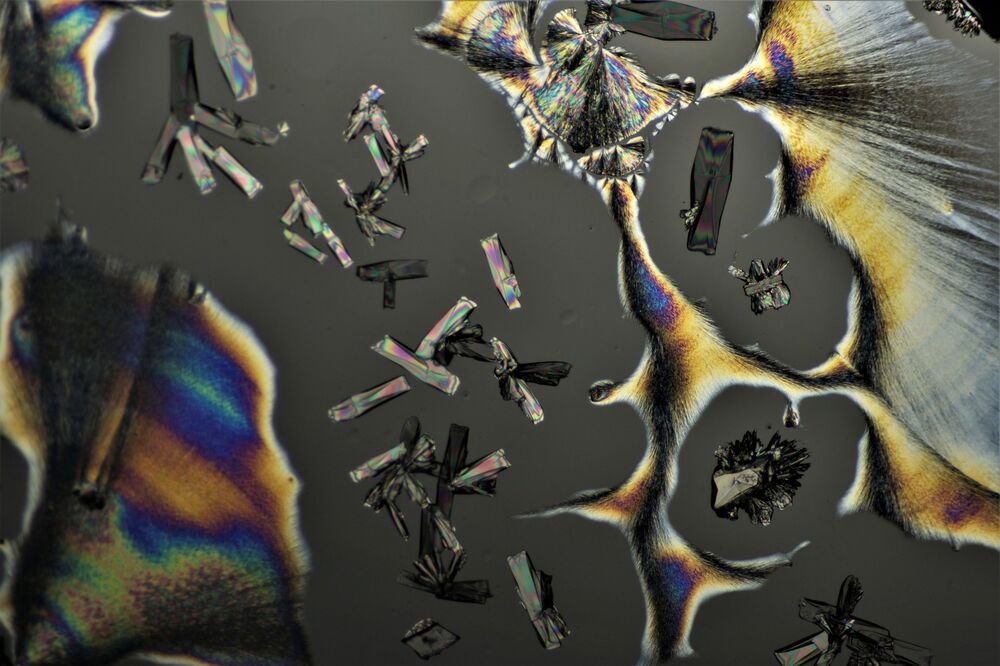 crystallization under microscope . (10)