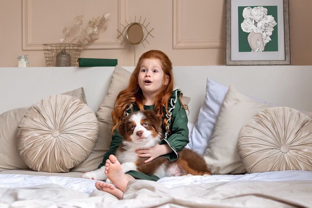 Girl and here puppy Coffee (6)