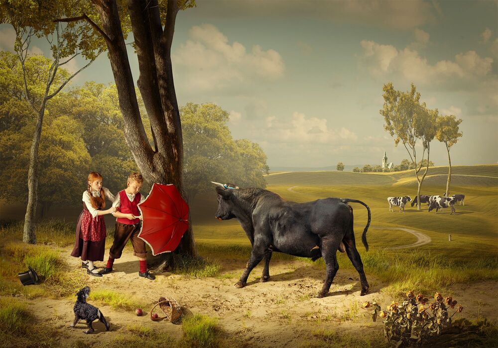 Antique genre scenes (3)