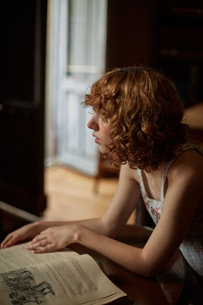 Martina at the library (3)