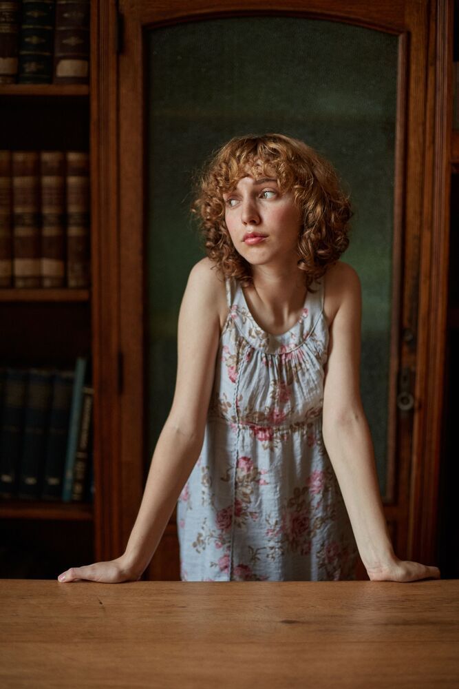 Martina at the library (5)