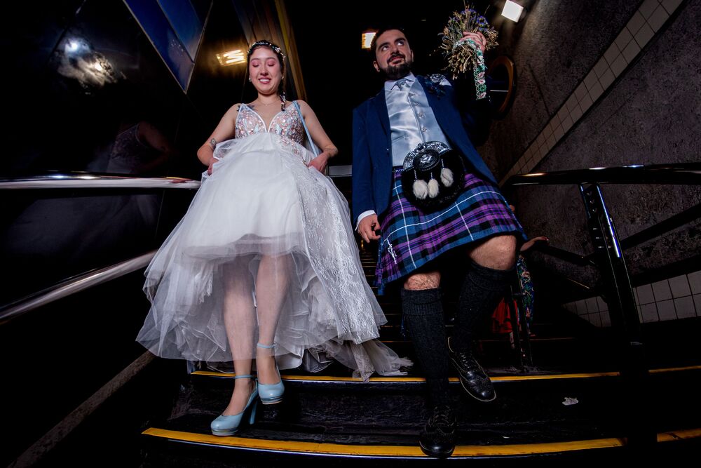 Colorful: Subway Wedding Session (3)
