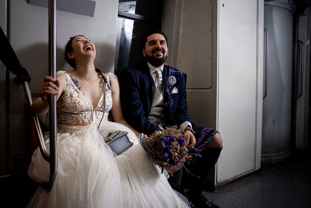 Colorful: Subway Wedding Session (4)