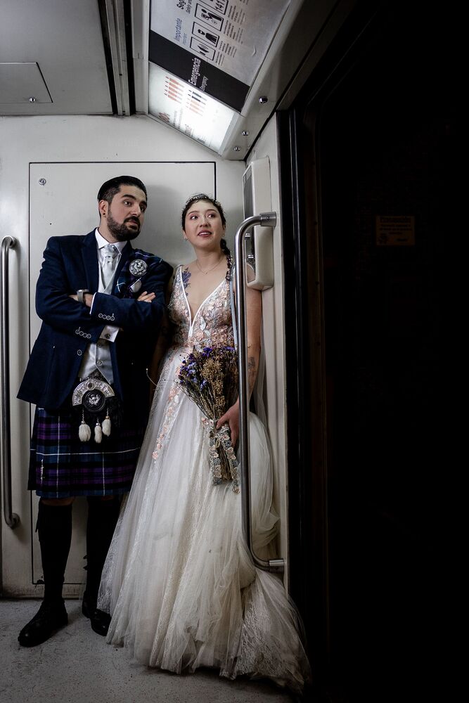 Colorful: Subway Wedding Session (5)