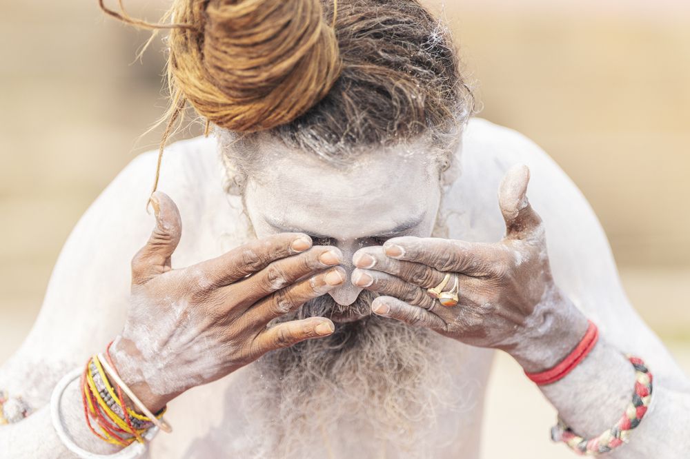 Naga Sadhu covered in ashes (5)