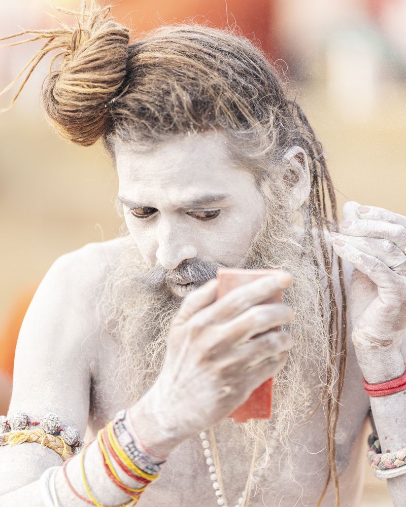 Naga Sadhu covered in ashes (6)