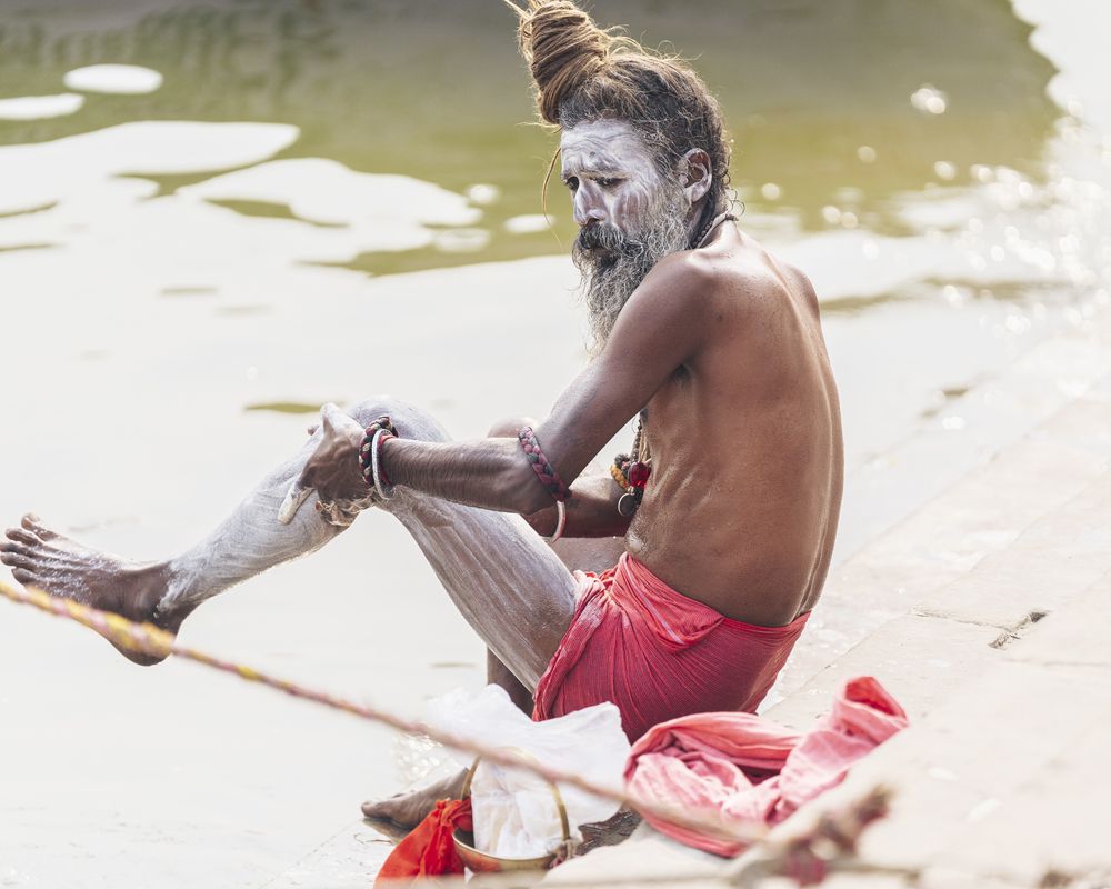 Naga Sadhu covered in ashes (9)