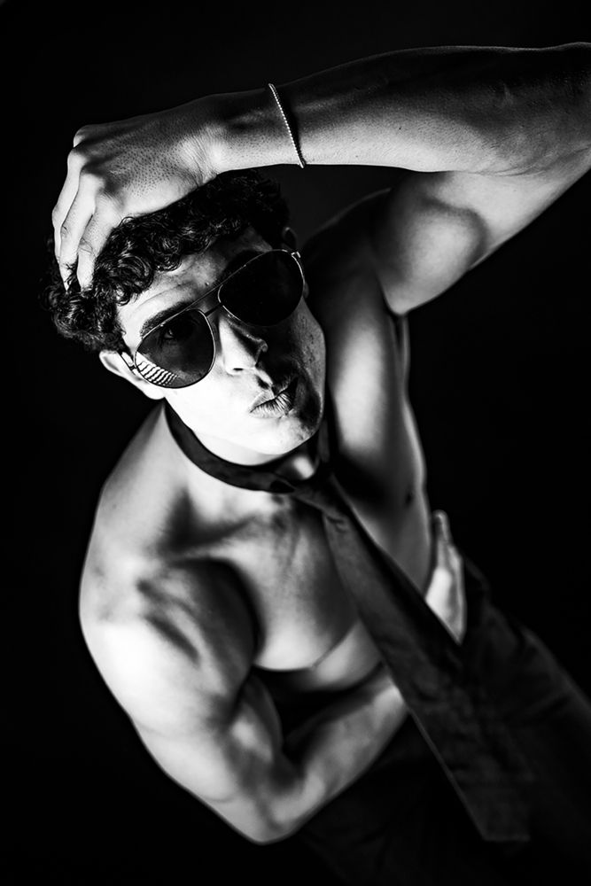 Moroccan male model studio portraits in Madrid Spain 1 (6)