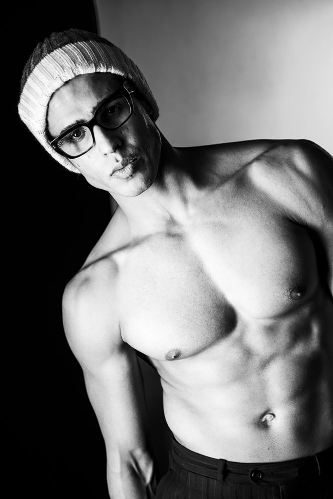 Moroccan male model studio portraits in Madrid Spain 1 (11)