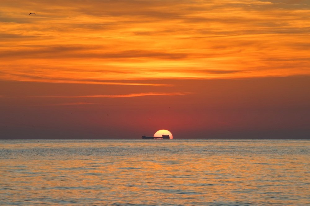 Рассвет на Азовском море