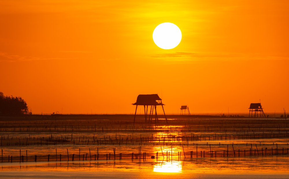 Sunrises in Dong Chau Beach