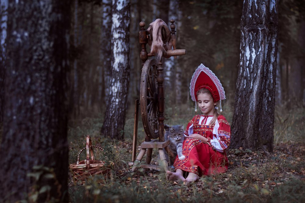 Alenushka in the forest