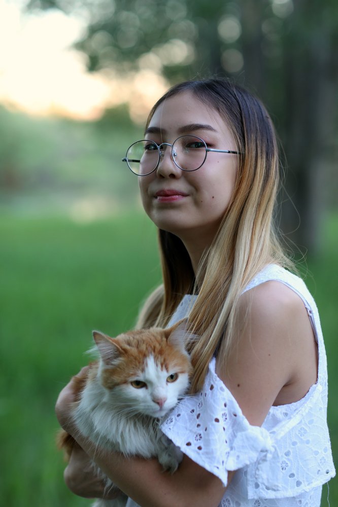 На выгуле....