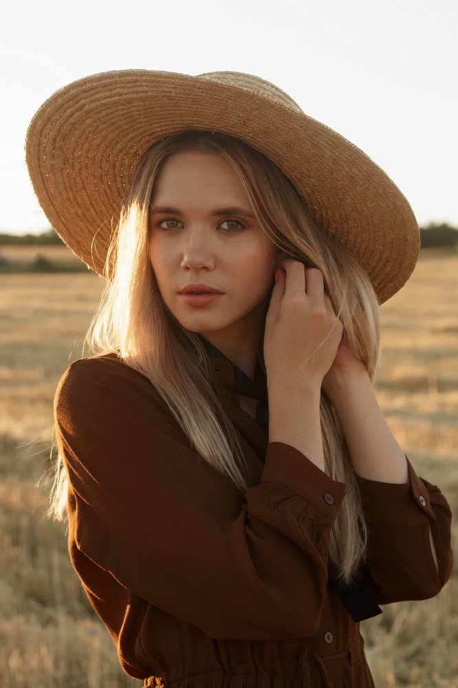 Julia and in July sunset