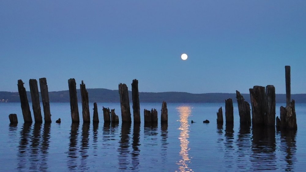Moon over Onega