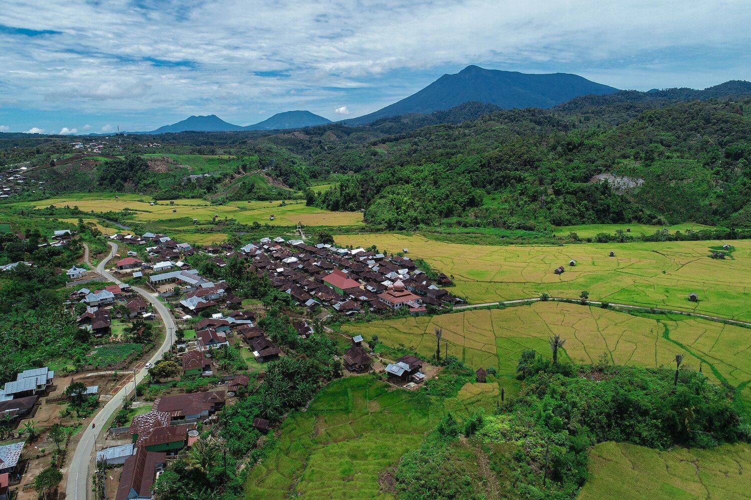 Village from aerial photo