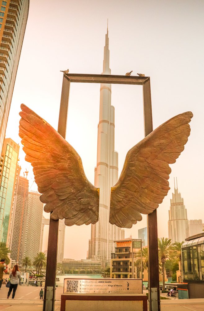 Wings of Mexico & Burj Khalifa, Dubai