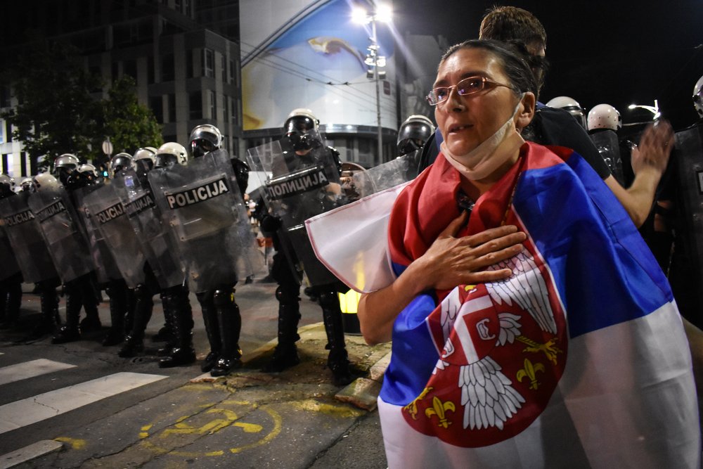 Protests in Belgrade July 2020