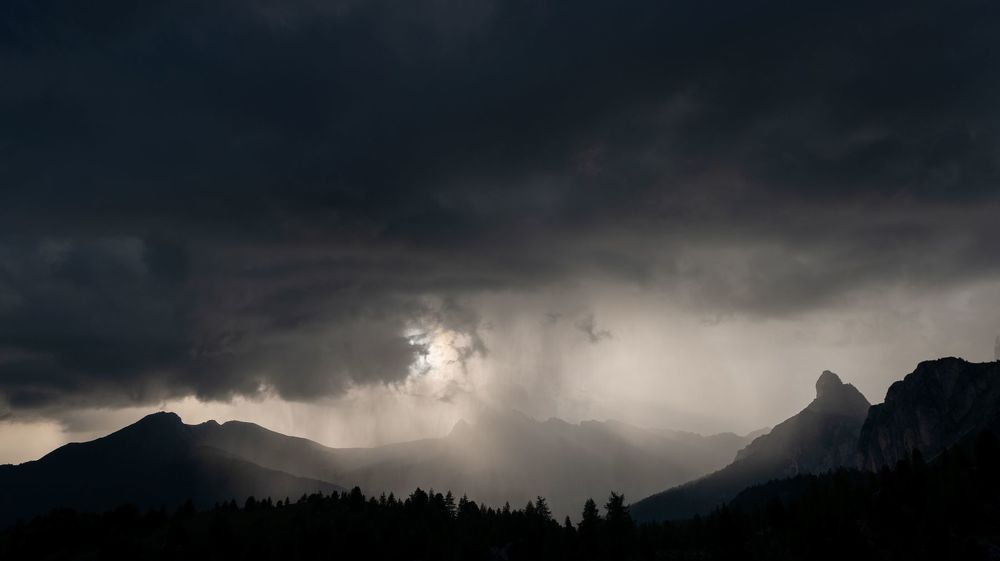 Dolomites in a storm