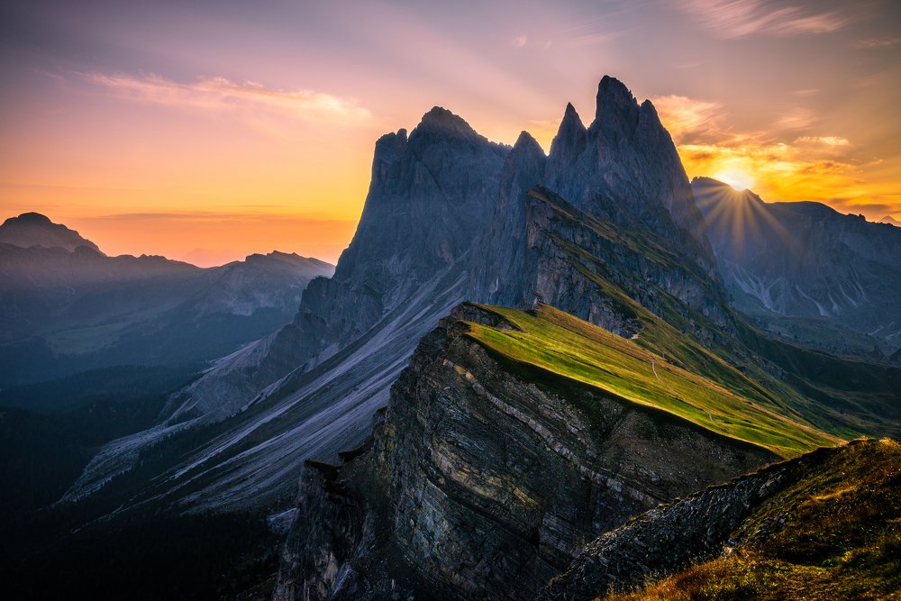 Seceda sunrise