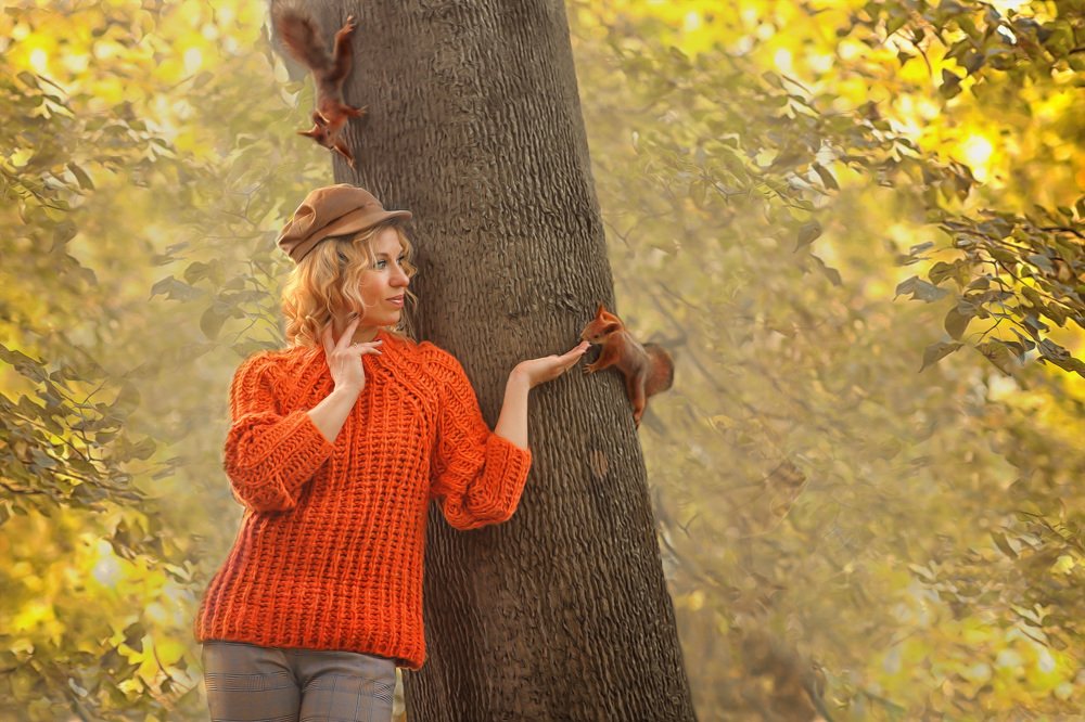 Осенние белки