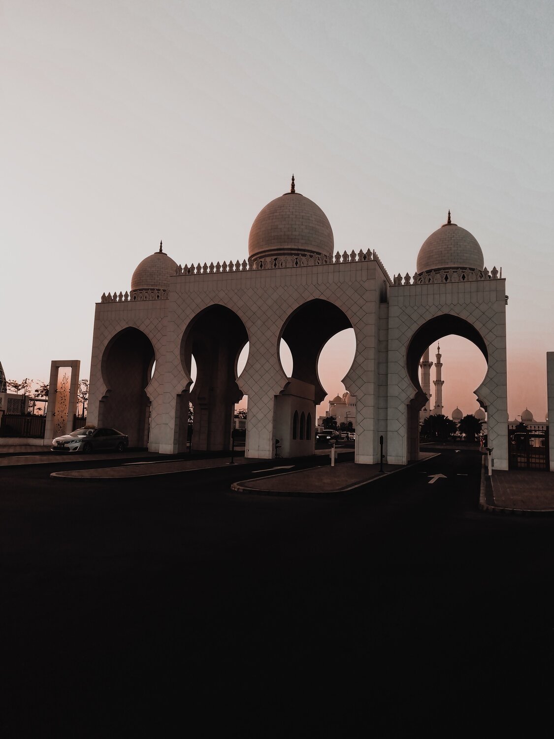 Gate to the Sheikh Zayed Mosque in Abu Dhabi, United Arab Emirate