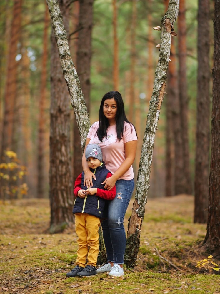 В осеннем лесу