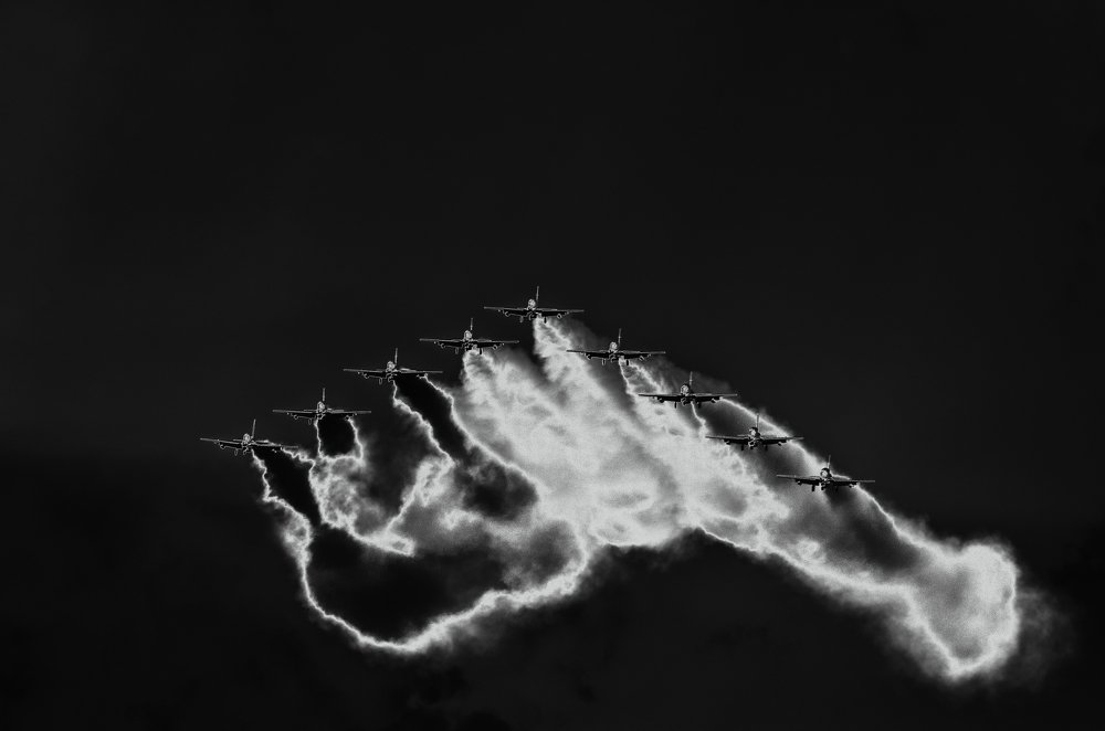 Самолеты в небе