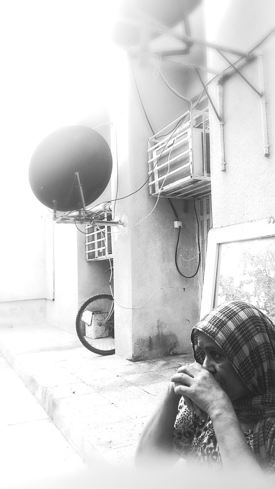 One day with old mother