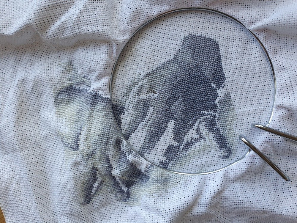 Неоконченная вышивка