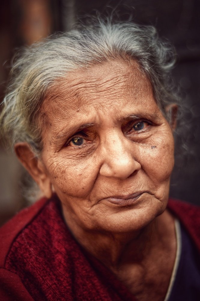 Pain within but smile on her face