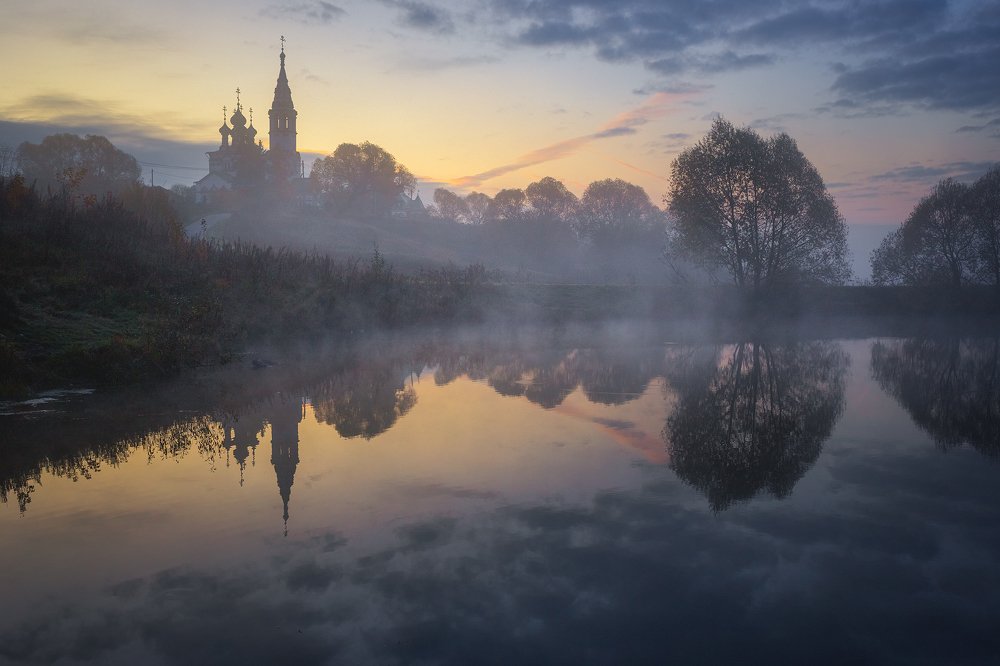 Осеннее утро в селе Валищево