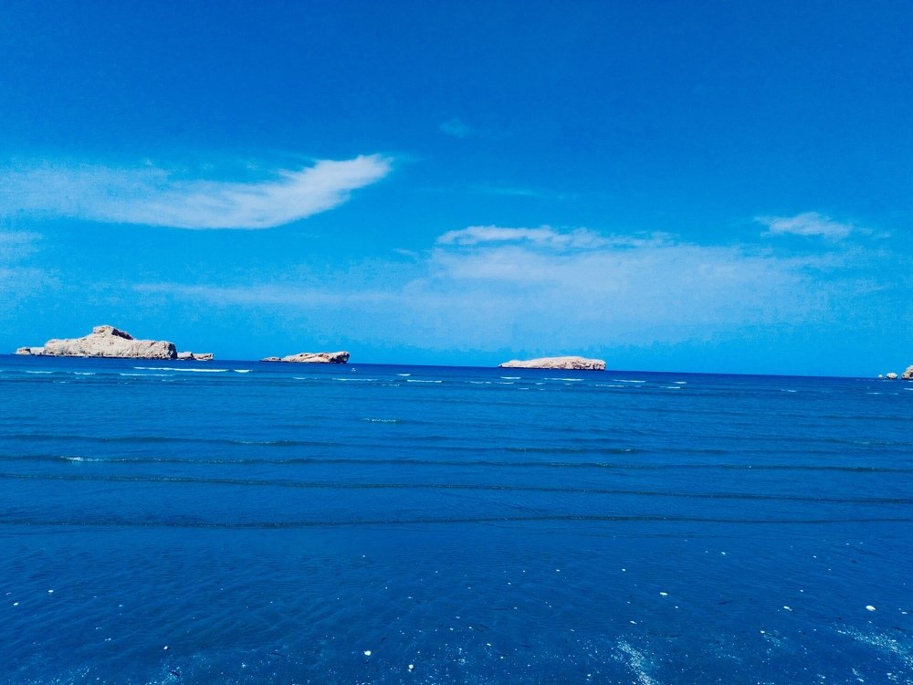 Arabian Sea with Hills