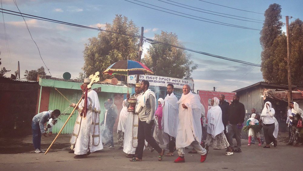 church in the morning !!!