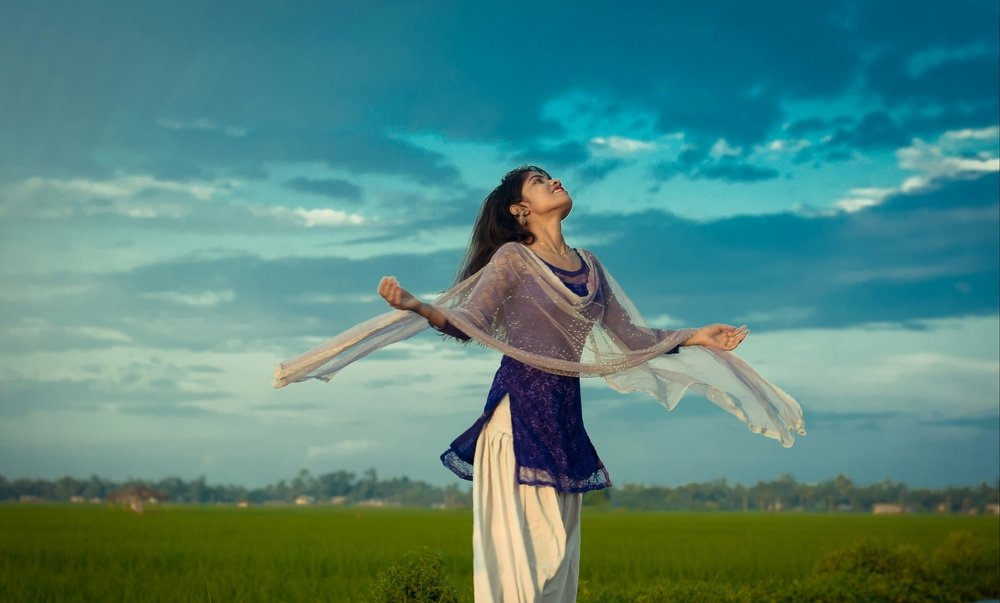 A Beautiful Girl With Beautiful Nature