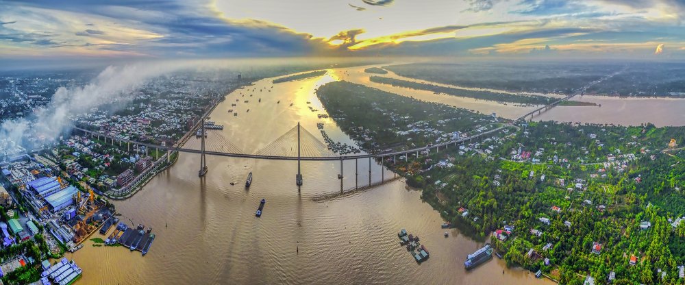 Dawn of Rach Mieu Bridge