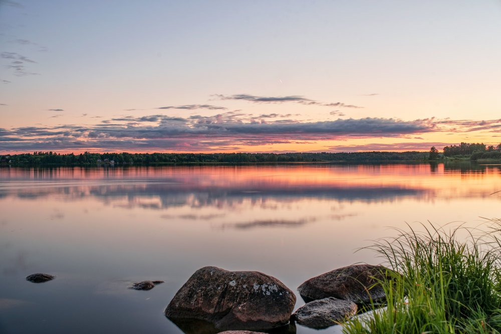 Вечер на Сиверском озере