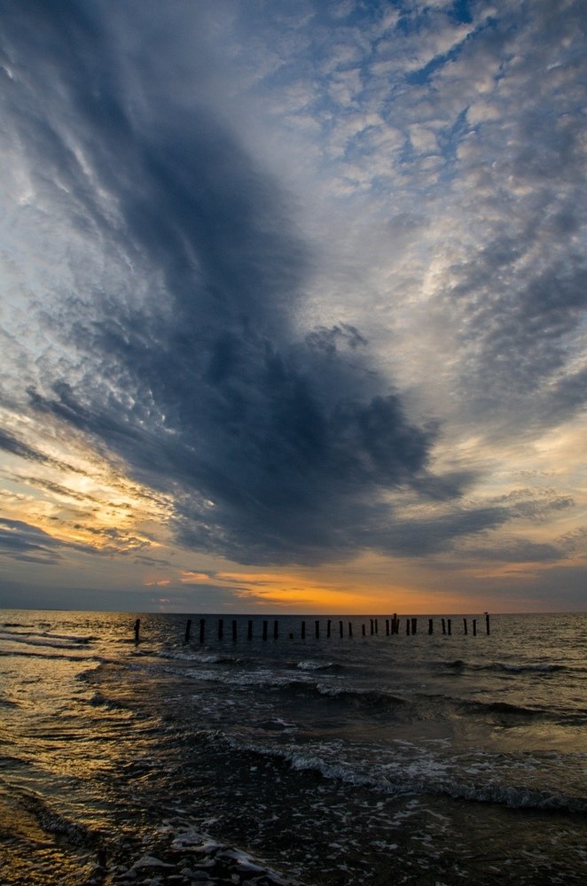 Закат на Азовском море