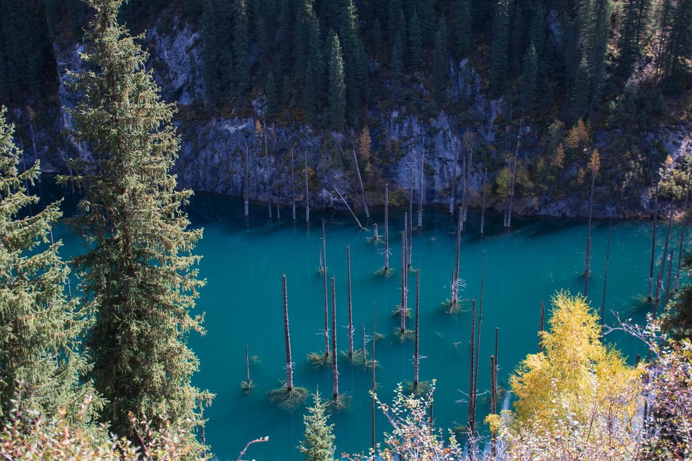 Kaindy Lake. Kazakhstan
