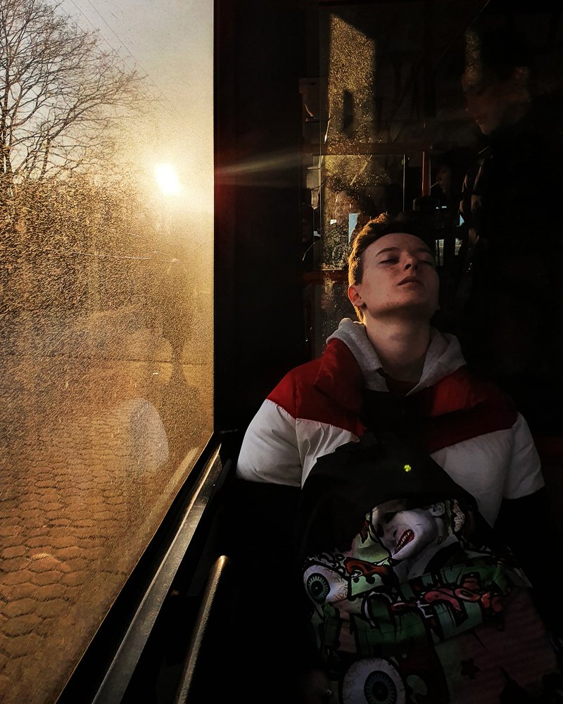 The stranger in front