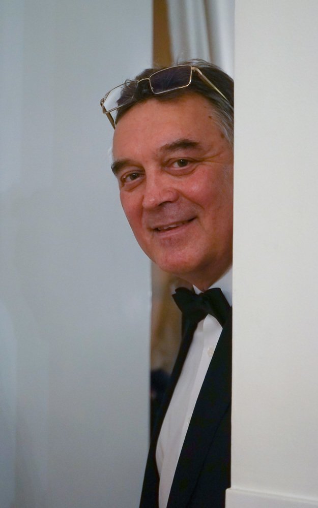 Перед выступлением.