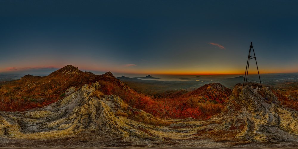 Синий час на Козьих скалах