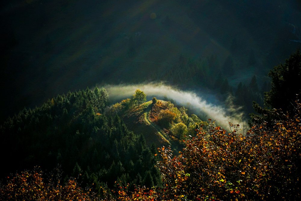 Italian autumn sunrise