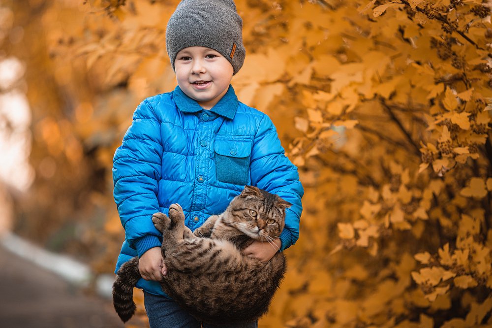 Такой тяжелый этот кот...)