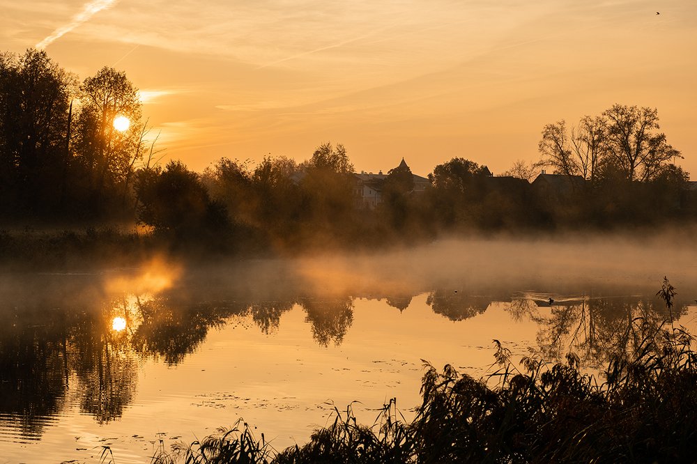 Осенний рассвет в Суздале