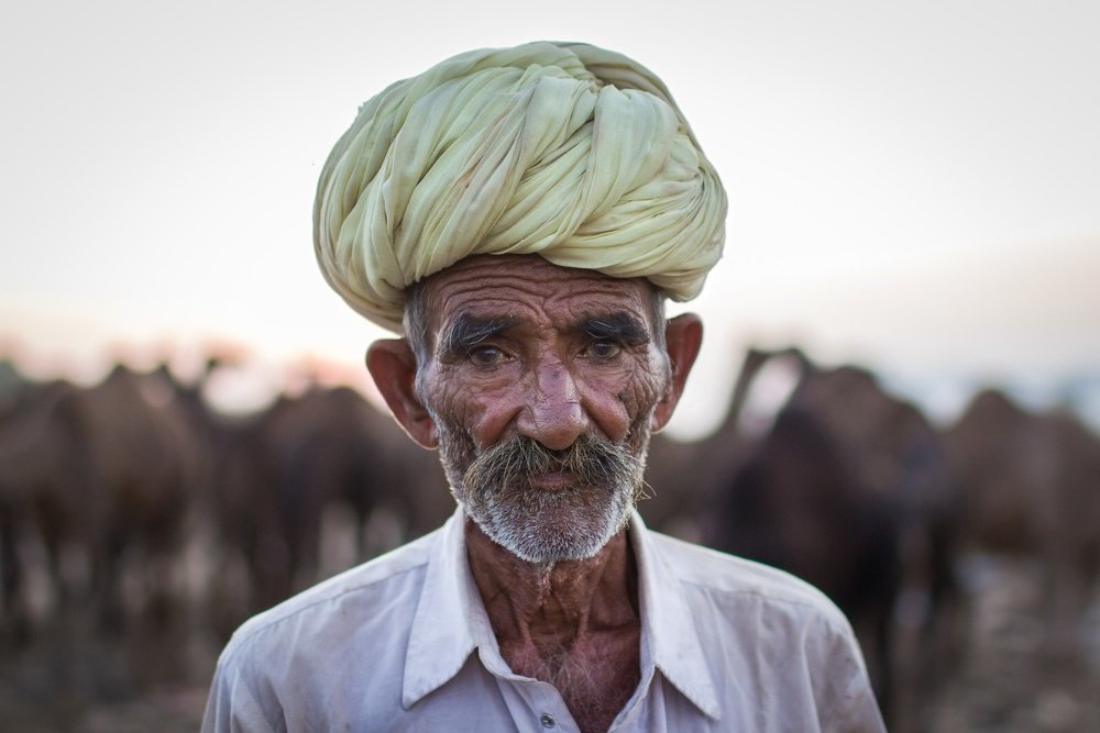 A camel seller from pushkar